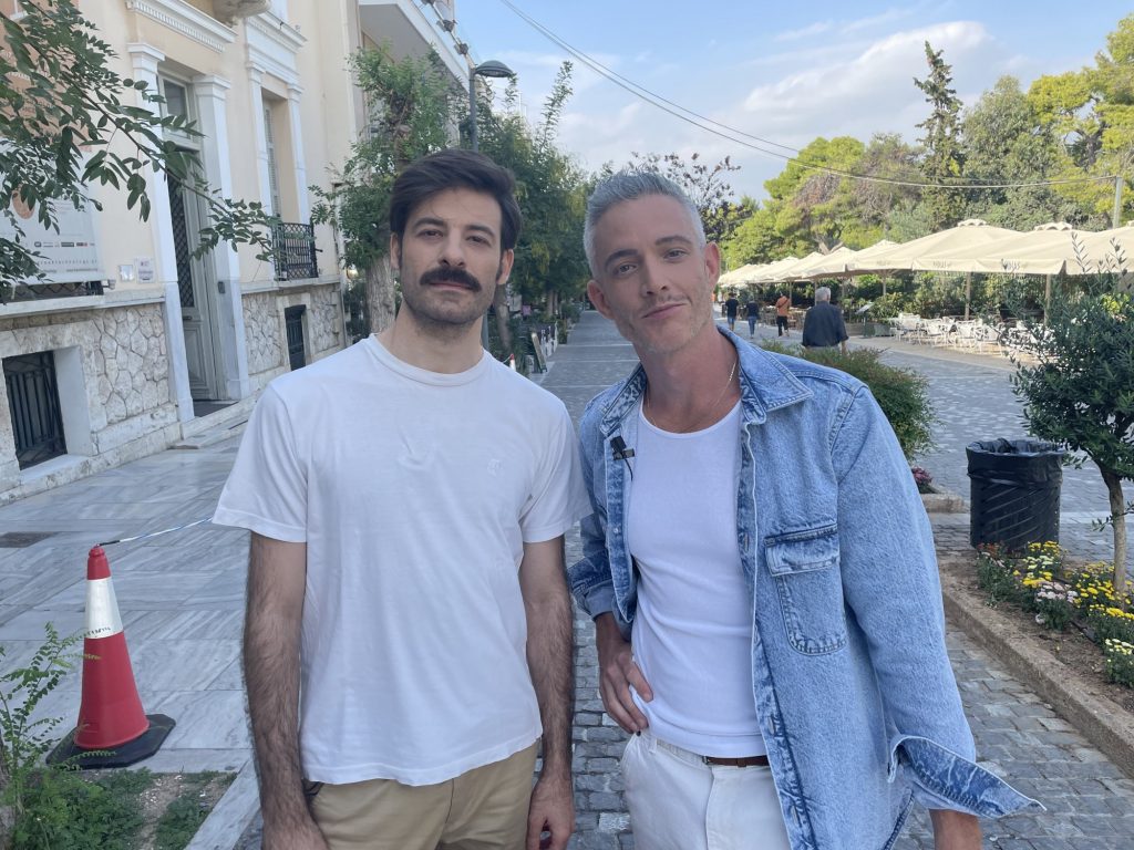Ο Θάνος Λέκκας στο «Night Out» με τον Θεοχάρη Ιωαννίδη