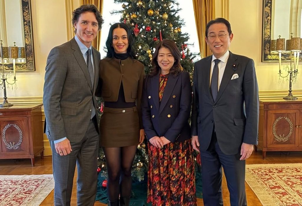 Τι έκαναν οι Τζάστιν Τριντό και Κέιτι Πέρι με τον Φούμιο Κισίντα και τη σύζυγό του, Γιούκο;