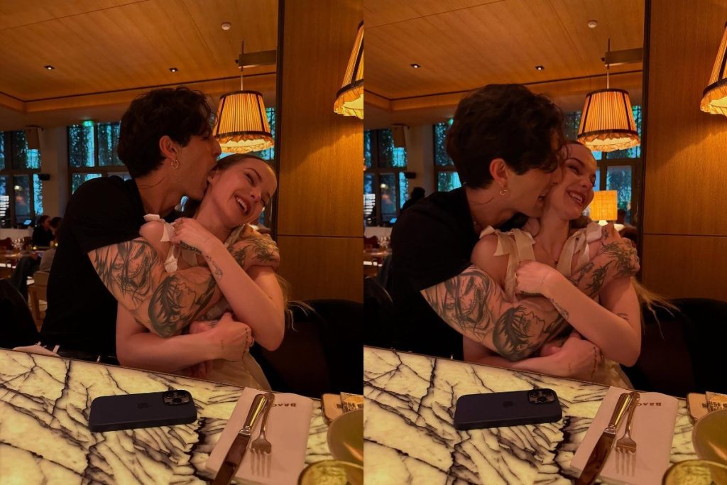 Η Ντοβ Κάμερον «φορούσε μόνο μια φαρδιά μπλούζα» όταν ο Νταμιάνο Ντάβιντ της έκανε πρόταση γάμου